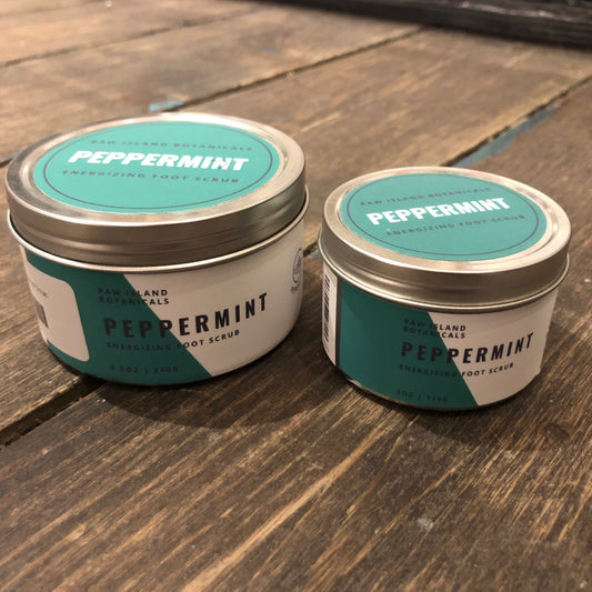 Energizing Foot Scrub Peppermint by RAW Island Botanicals