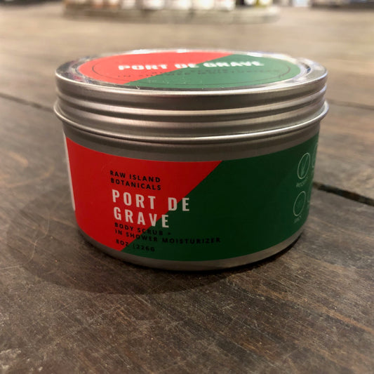 Body Scrub Port De Grave by Raw Island Botanicals 8oz