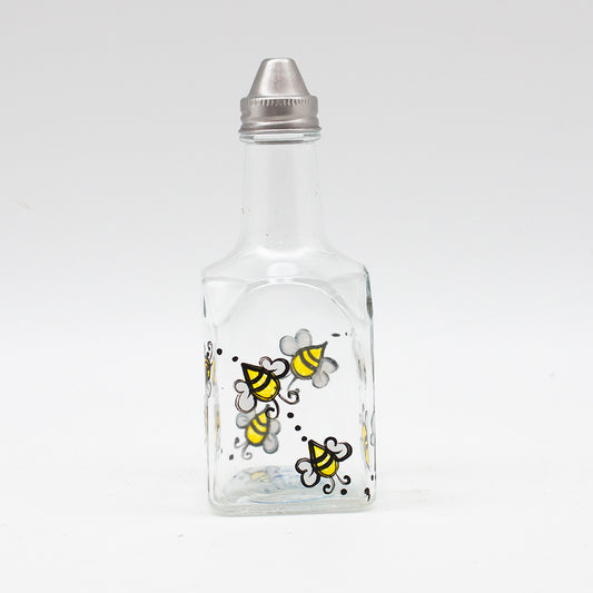 Hand Painted Honeybee Vinegar Bottle